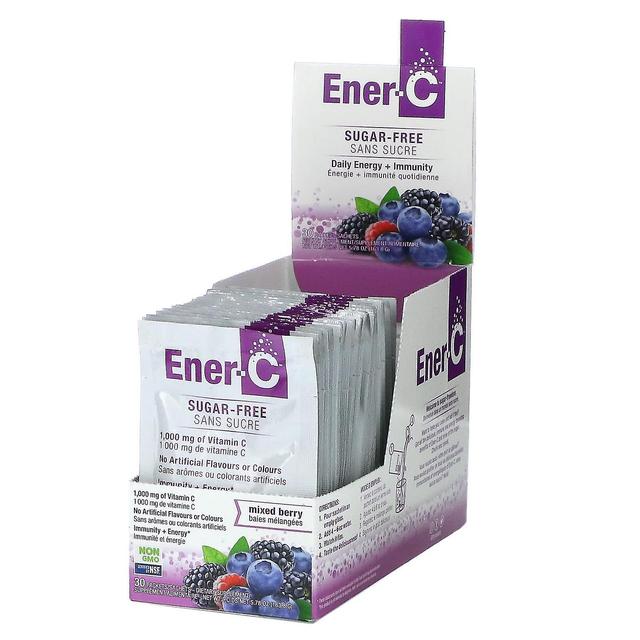 Ener-C, C-vitamiini, monivitamiinijuomasekoitus, sokeriton, sekoitettu marja, 1,000 mg, 30 pakettia, 0.2 oz (5. on Productcaster.