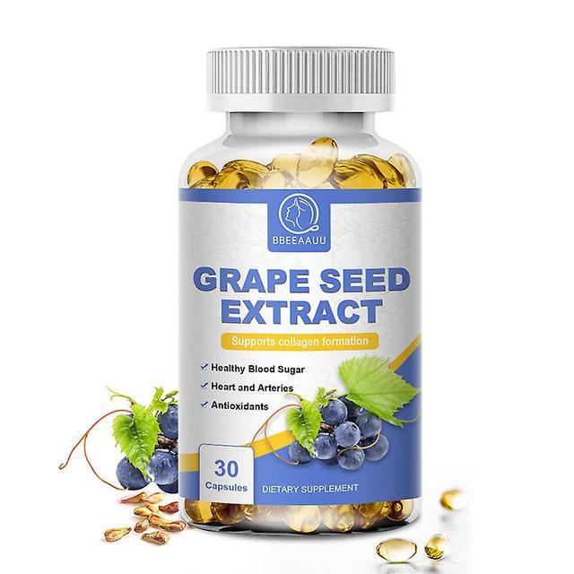 Beitong Natural Grape Seed Extract Capsule Vitamin C Whitening Antioxidant Blood Pressure Cholesterol Balance Protects Liver 30pcs on Productcaster.