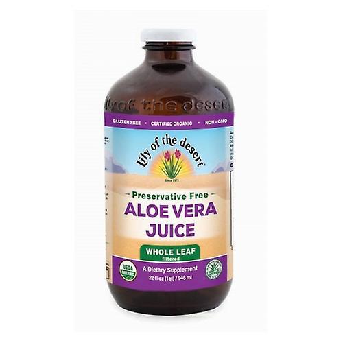 Lily Of The Desert Aloe Vera Juice Whole Leaf, Preservative Free 32OZ (Pack of 6) on Productcaster.