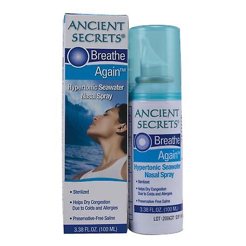 Ancient Secrets Breathe Again Nasal Spray, 3.38 oz (Pack of 1) on Productcaster.