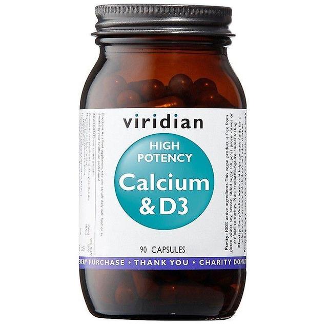 Viridian alta potência cálcio & vitamina D3 Vegicaps 90 (310) on Productcaster.