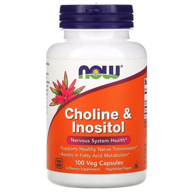 Now Foods, Choline & Inositol, 100 Veg Capsules on Productcaster.