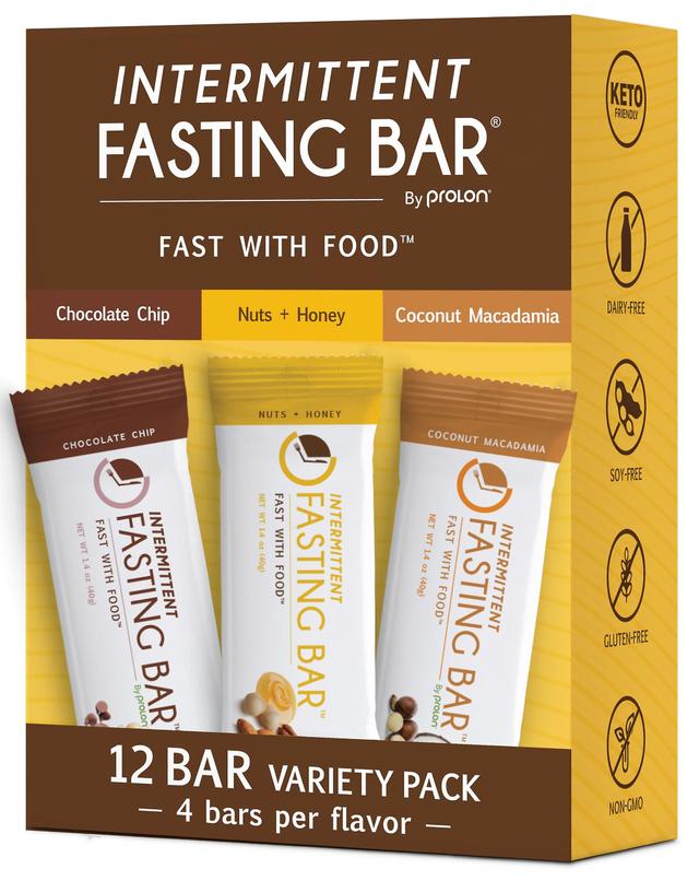 Prolon Fast Bars 12 Ct Variety Pack Keto, Sem Glúten, Sem Laticínios, à Base de Plantas on Productcaster.