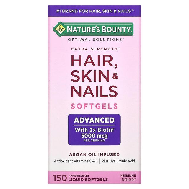 Natures Bounty Nature's Bounty, Optimal Solutions, Extra Strength Hair, Skin & Nails, 150 Rapid Release Liquid Soft on Productcaster.