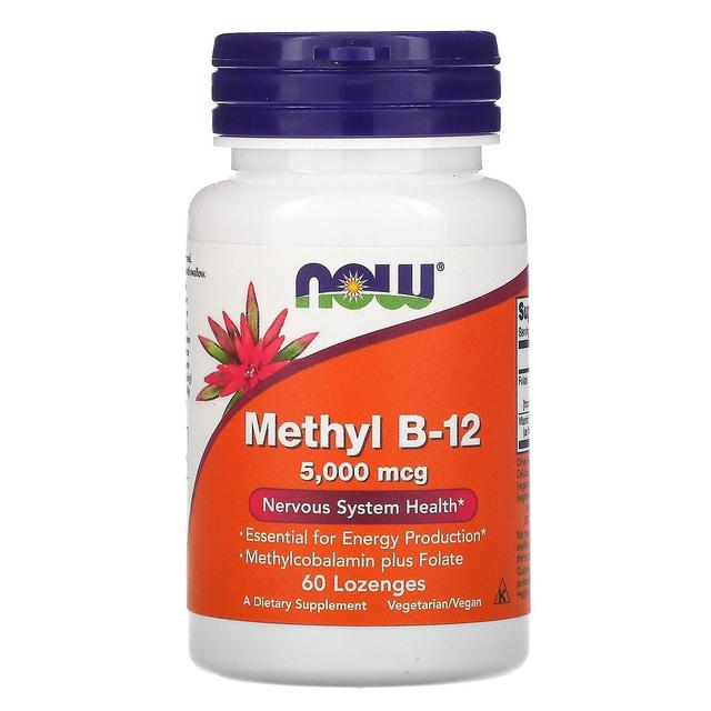 NOW Foods, Metil B-12, 5000 mcg, 60 Pastiglie on Productcaster.