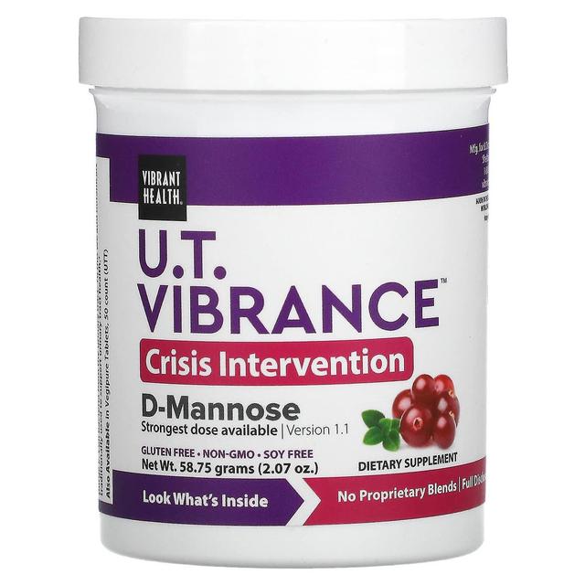 Vibrant Health, U.T. Vibrance, D-mannosio Versione 1.1, 2.07 oz (58.75 g) on Productcaster.