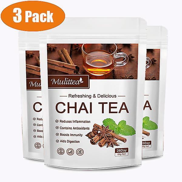 Beitong Mulittea Natural Organic Chai Tea Bags Herbal Dispel Cold Improve Immunity Anti-inflammation Antioxidant Detox For Family 3 Pack 7 day on Productcaster.