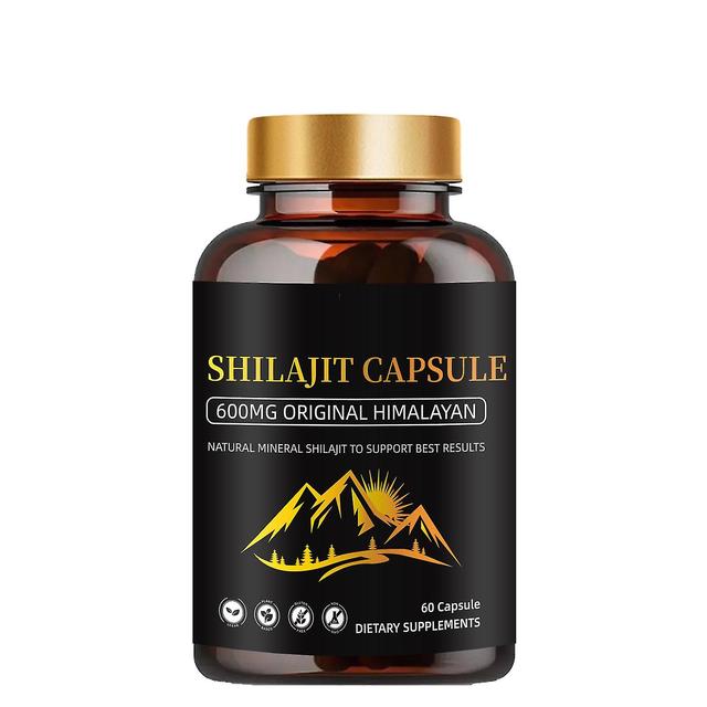 Cápsulas puras de Shilajit del Himalaya - Suplemento de energía y apoyo inmunológico con ácido fúlvico y oligoelementos 1 Botella - 60pcs on Productcaster.