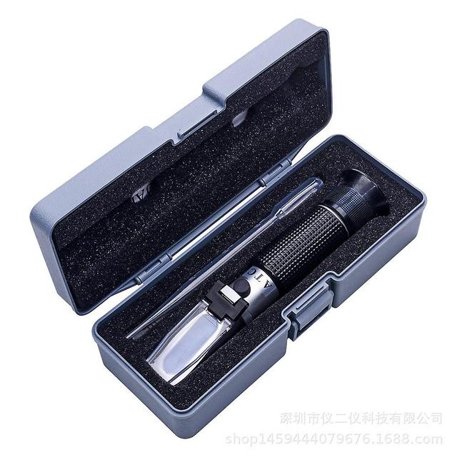 Smtdv Salinity Refractometer 2 In 1 Brix Dual Scale 0-32% Brix And 0-28% Salinity With Atc Sodium Chloride In Food Salt Seawater Brine Fruit Beer L... on Productcaster.