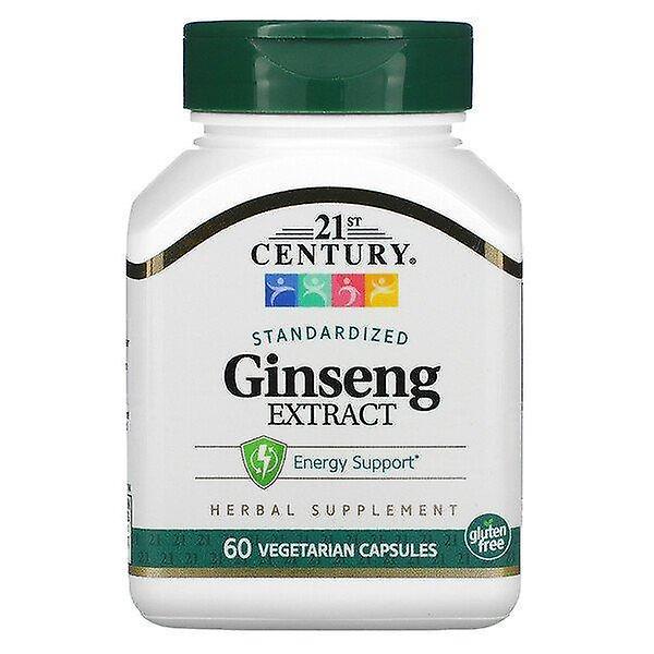 21st Century, Ginseng Extract, Standardized, 60 Vegetarian Capsule on Productcaster.