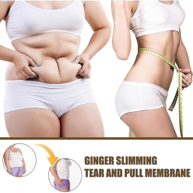 Grace Body Shaping Ginger Film Burning Body Fat Free Heating Mud Ginger Moxibustion Fever Fever Firming Thigh Waist Fat 2pcs on Productcaster.