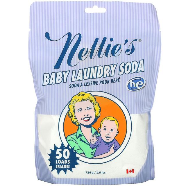 Nellie's, Baby Laundry Soda, 50 Loads, 1.6 lbs (726 g) on Productcaster.