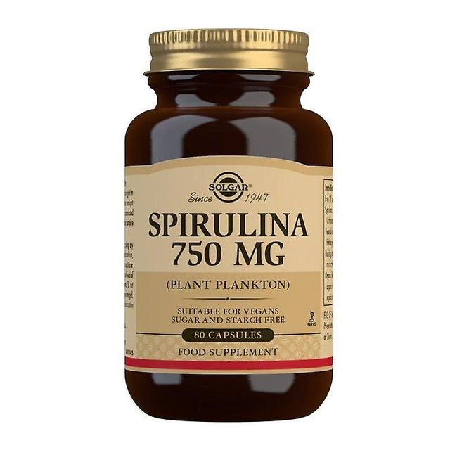 Solgar Spirulina 750mg Capsules 80 (12536723) on Productcaster.