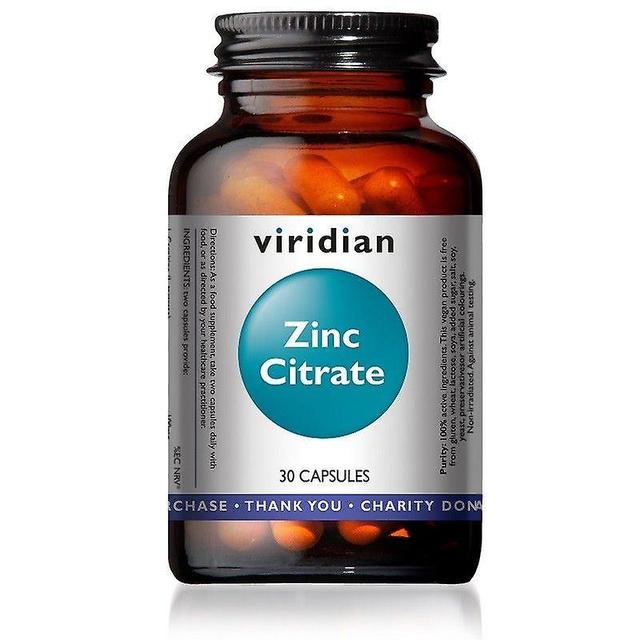 Viridian Zinc Citrate Vegicaps 30 (343) on Productcaster.