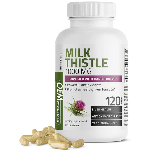 Milk Thistle Capsules Dandelion Root Liver Supplement 120 Capsules on Productcaster.