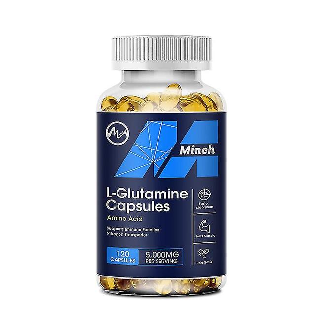 Guoguo L-glutamine Capsules Supplementen Transporter Aminozuur Verbeteren Hersenfunctie Ondersteuning Workout Spierherstel voor volwassenen 60 per on Productcaster.