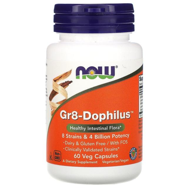 NOW Foods Agora Alimentos, Gr8-Dophilus, 60 Veg Cápsulas on Productcaster.