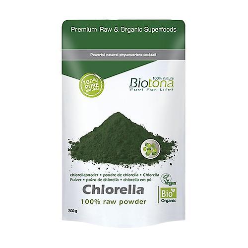 Biotona Chlorella raw powder 200 g of powder on Productcaster.