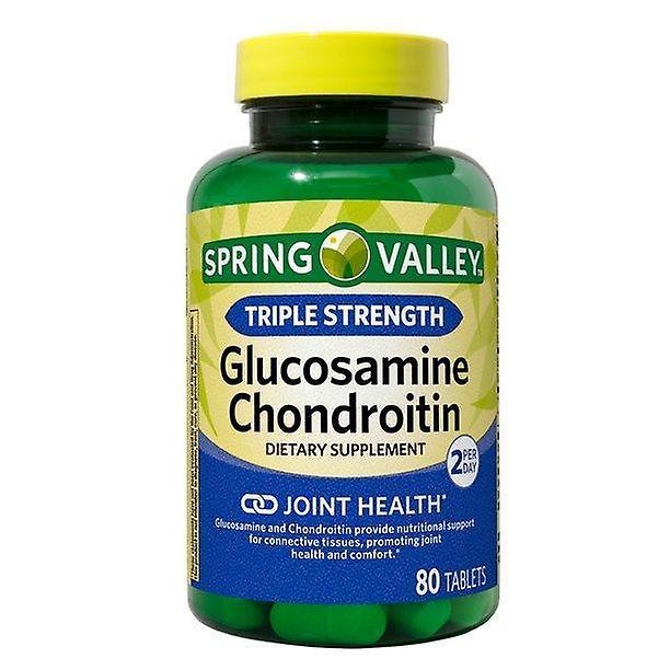 Spring valley glucosamine chondroitin tablets, 1500 mg, 80 count on Productcaster.