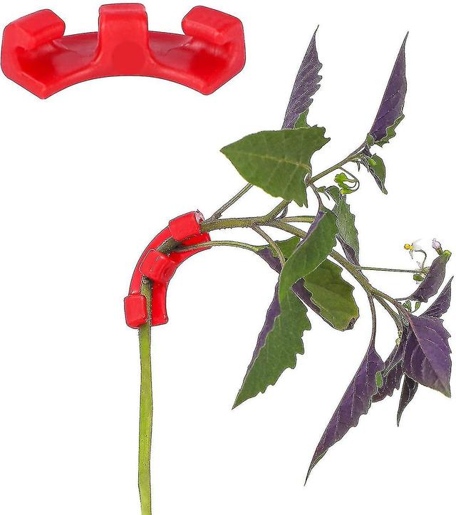 Jiekesen 30 Pack 90 Degree Plant Bender Lst Clips Plant Holder Gardening Tool For Low Stress Training Red on Productcaster.