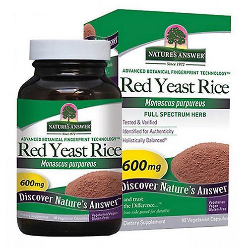 Nature's Answer Rode Gist Rijst, 600 mg, 90 Capsules (Pak van 1) on Productcaster.