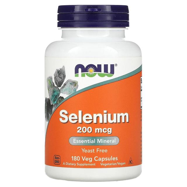 NOW Foods, Selenium, 200 mcg, 180 Veg Capsules on Productcaster.