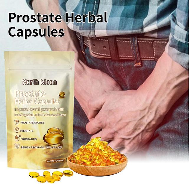 7 Pcs Cápsula de próstata herbal masculina Cápsula de micción de cuidado renal útil leve para uso de los hombres B on Productcaster.