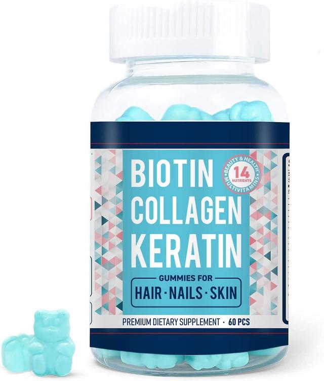 Healthy Hair Nails Skin Collagen Gummies Collagen Gummies Health Supplement With Biotin Folic Acid 1pc on Productcaster.