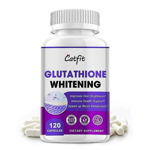 Glutathione Skin Whitening Capsules Glutation Skin Brighten Bleaching Antioxidant Lighten Pigmatation Food Supplements 120 pcs on Productcaster.