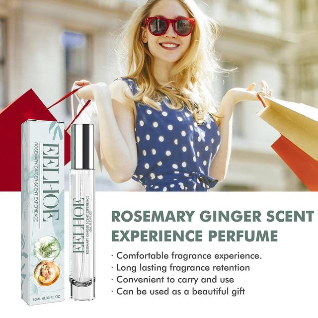 EELHOE Rosemary Ginger Perfume Women's Wrist and Behind the Ear Natural Fragrance Long-lasting Portable Perfume 10ml on Productcaster.