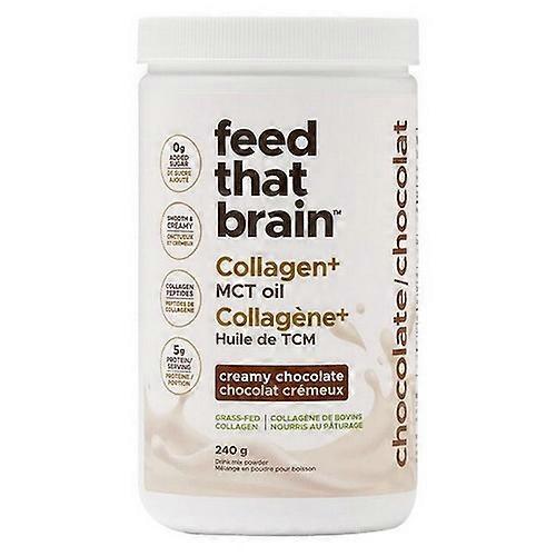 Collagen + MCT Chocolate, 240 Grams by Feed That Brain on Productcaster.