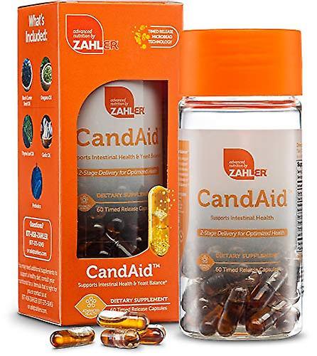 Zahler candaid, candida support and digestive health supplement, 2-stage delivery with probiotics, 60 timed release capsules on Productcaster.