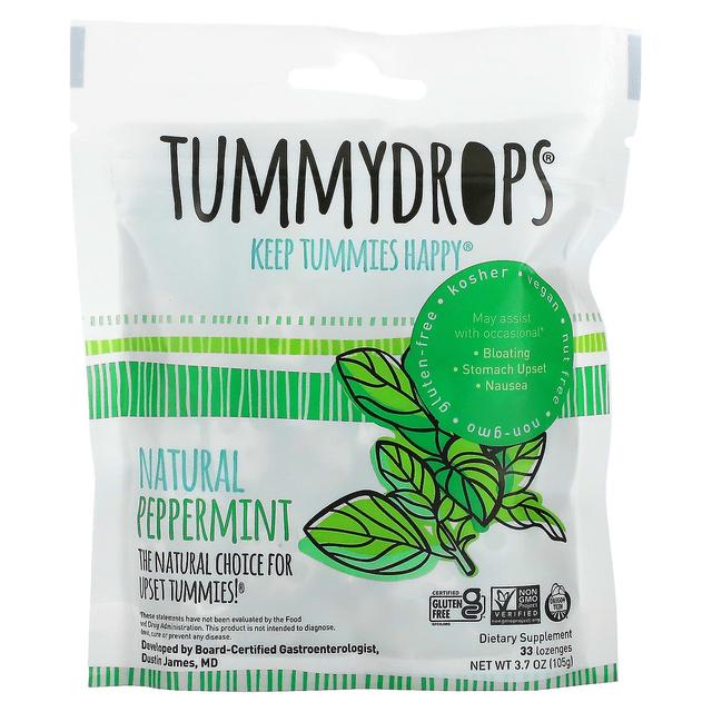 Tummydrops, naturlig pepparmynta, 33 pastiller on Productcaster.