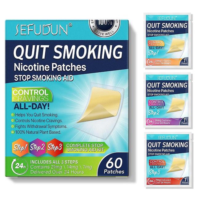 Quit Smoking Patches Stop Aid Craving Control Quit Aid Therapysclear Lung Aid Suitable For Smokers Transparents Tearable three-in-one stage stage 1 on Productcaster.