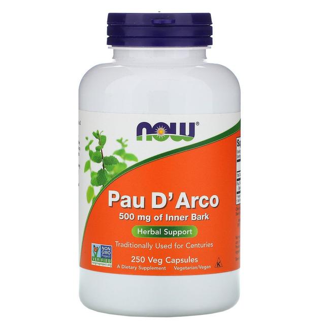 Now Foods, Pau D' Arco, 500 mg, 250 Veg Capsules on Productcaster.