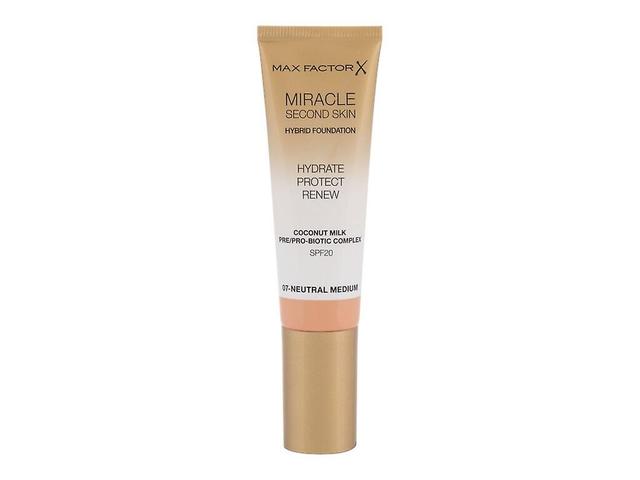 Max Factor - Miracle Second Skin 07 Neutral Medium SPF20 - For Women, 30 ml on Productcaster.