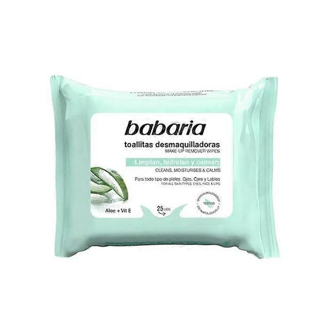 Babaria aloe vera facial cleansing wipes 25 units on Productcaster.