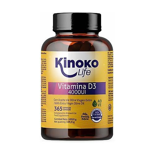 Kinoko Life Vitamin D3 4000IU 365 capsules on Productcaster.