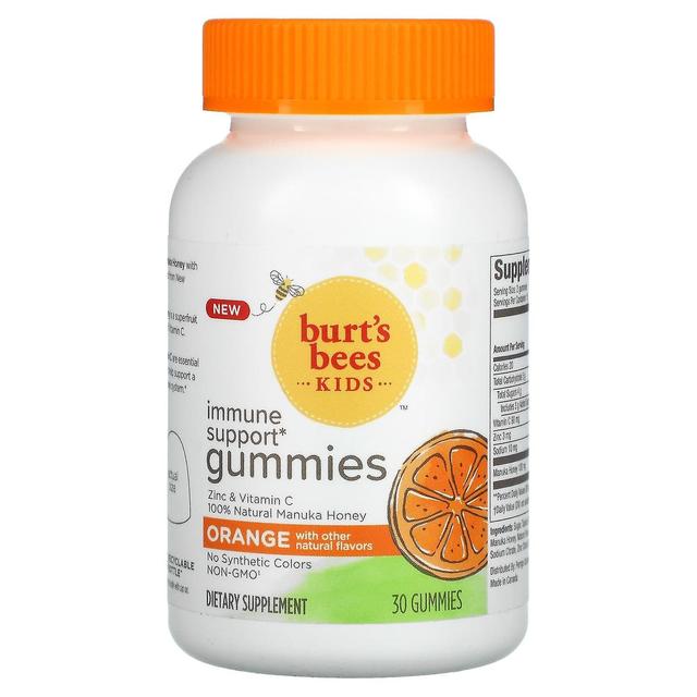 Burt's Bees Abelhas de Burt, Crianças, Gummies de Suporte Imunológico, Laranja, 30 Gummies on Productcaster.