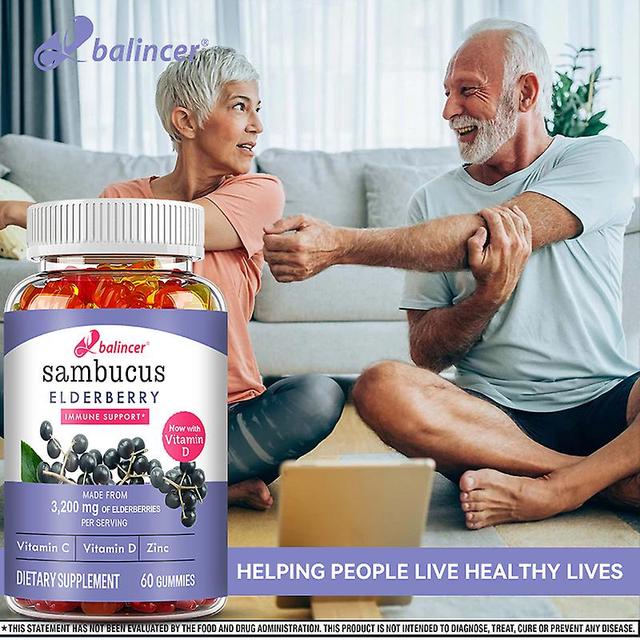 Vorallme Balincer Elderberry Gummies - so zinkom a vitamínom C - Podporuje zdravý dýchací systém - pomáha podporovať imunitný systém 10 Count on Productcaster.