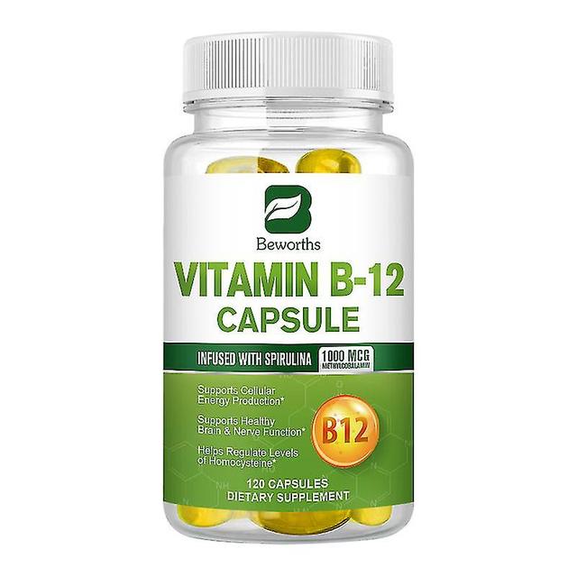 Guoguo Vitamin B-12 Stöder Energimetabolism Stöder Ett Friskt Nervsystem Maximal Styrka Daglig B12 Tillägg Hälso- och sjukvård 120 capsules on Productcaster.