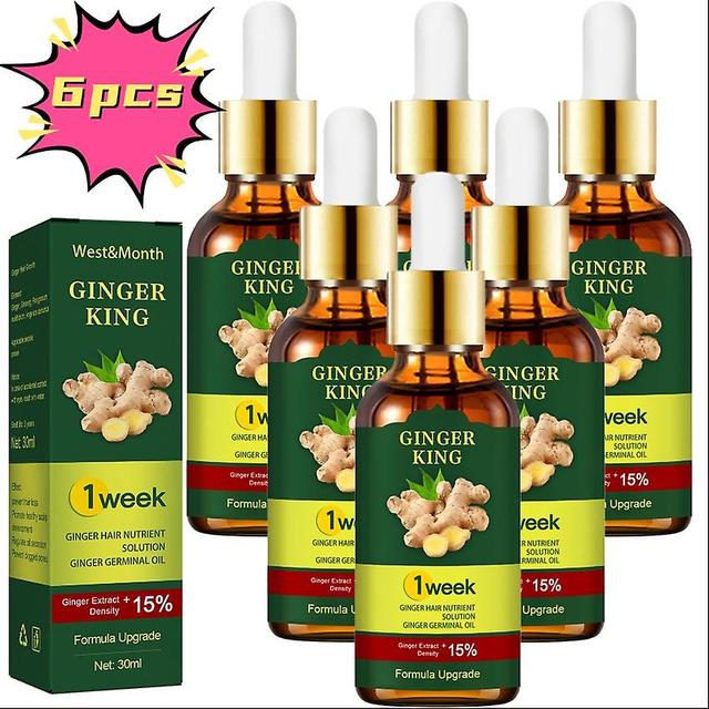 West&month Ginger Hair Essence Hair Nutrient Hair Care Oil Dense Hair Ginger Nutritional Solution Shampoo & Conditioner 1pcs 6PCS on Productcaster.