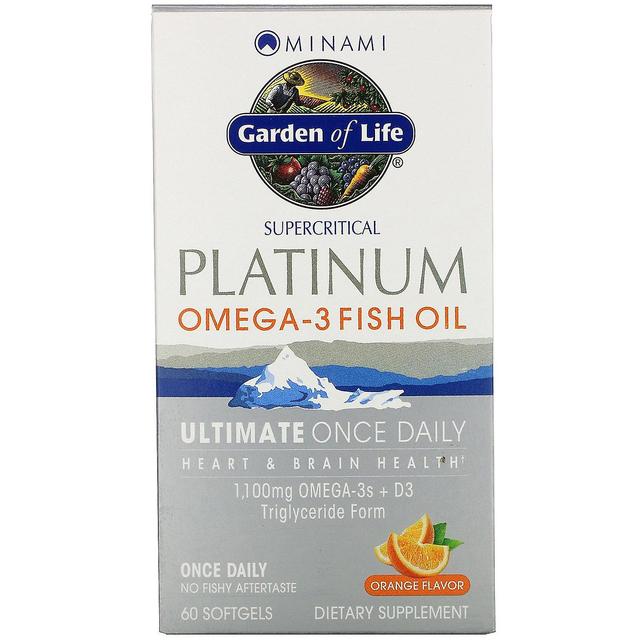 Minami Nutrition Minami ernæring, platin, omega-3 fiskeolie, appelsinsmag, 60 softgels on Productcaster.