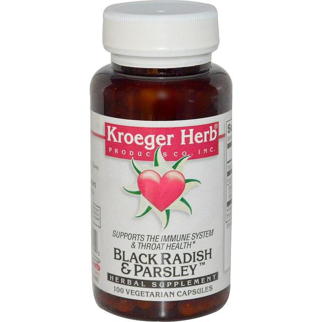 Kroeger Herb Co, Black Radish & Parsley, 100 Vegetarian Capsules on Productcaster.