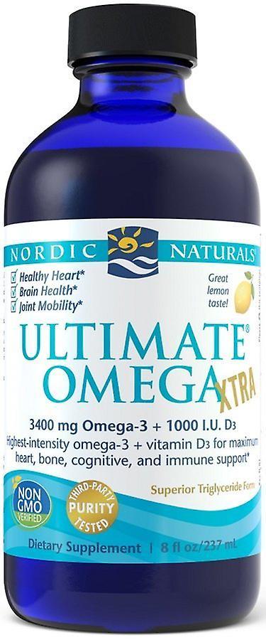 Nordic Naturals Ultimate Omega Xtra 3400 mg sitron 237 ml on Productcaster.