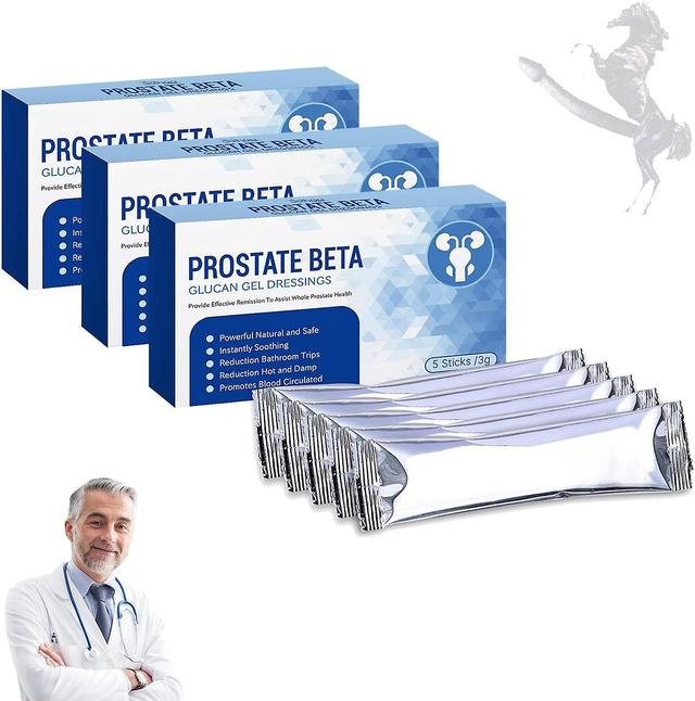 Zjrui Prostate Beta Glucan Gel Dressings, See Effects in 7 Days 5Pcs/box 3 box 15Pcs on Productcaster.