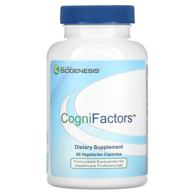 Nutra BioGenesis, CogniFactors, 60 Vegetarian Capsules on Productcaster.