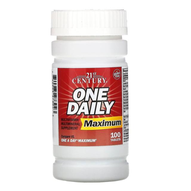 21st Century, One Daily, Maximum, 100 Tablets on Productcaster.