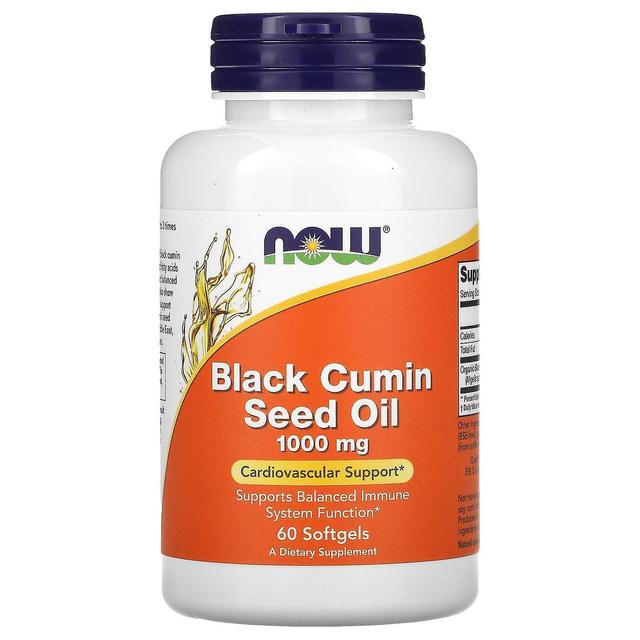 NOW Foods, Black Cumin Seed Oil, 1,000 mg, 60 Softgels on Productcaster.