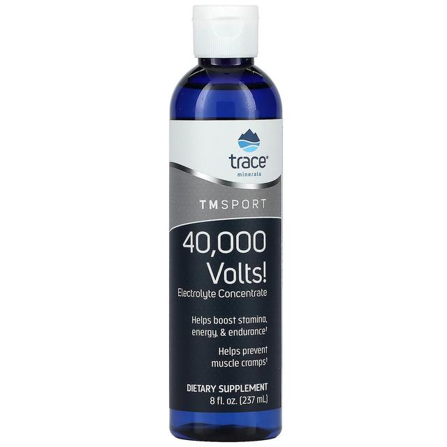 Trace Minerals Sporenmineralen , TM Sport, 40.000 Volt!, Elektrolytenconcentraat, 8 fl oz (237 ml) on Productcaster.